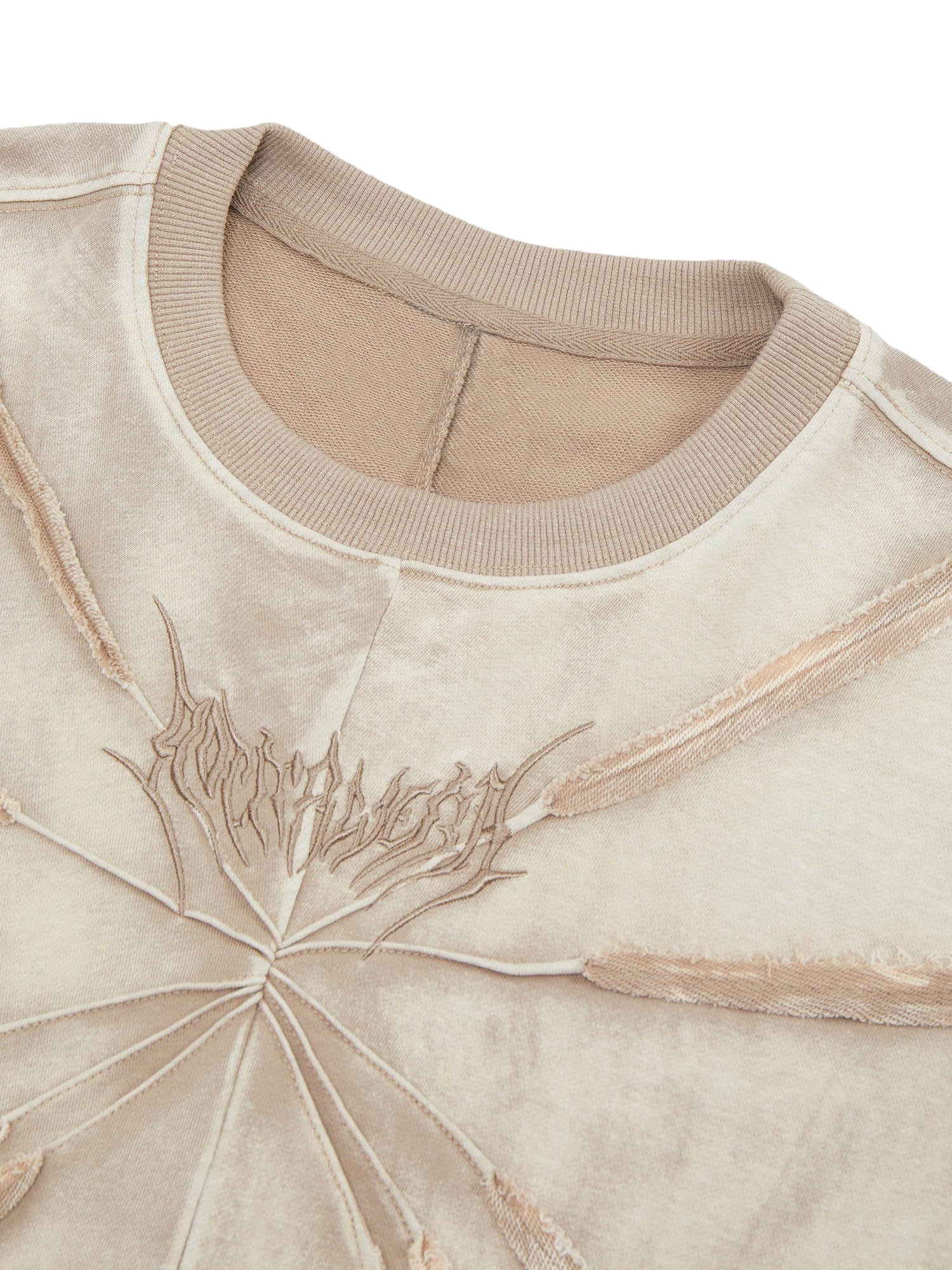 Heavyweight Split-Embroidered Washed T-Shirt