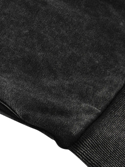 Thesupermade – Gewaschenes und gealtertes Kapuzensweatshirt – 1674 