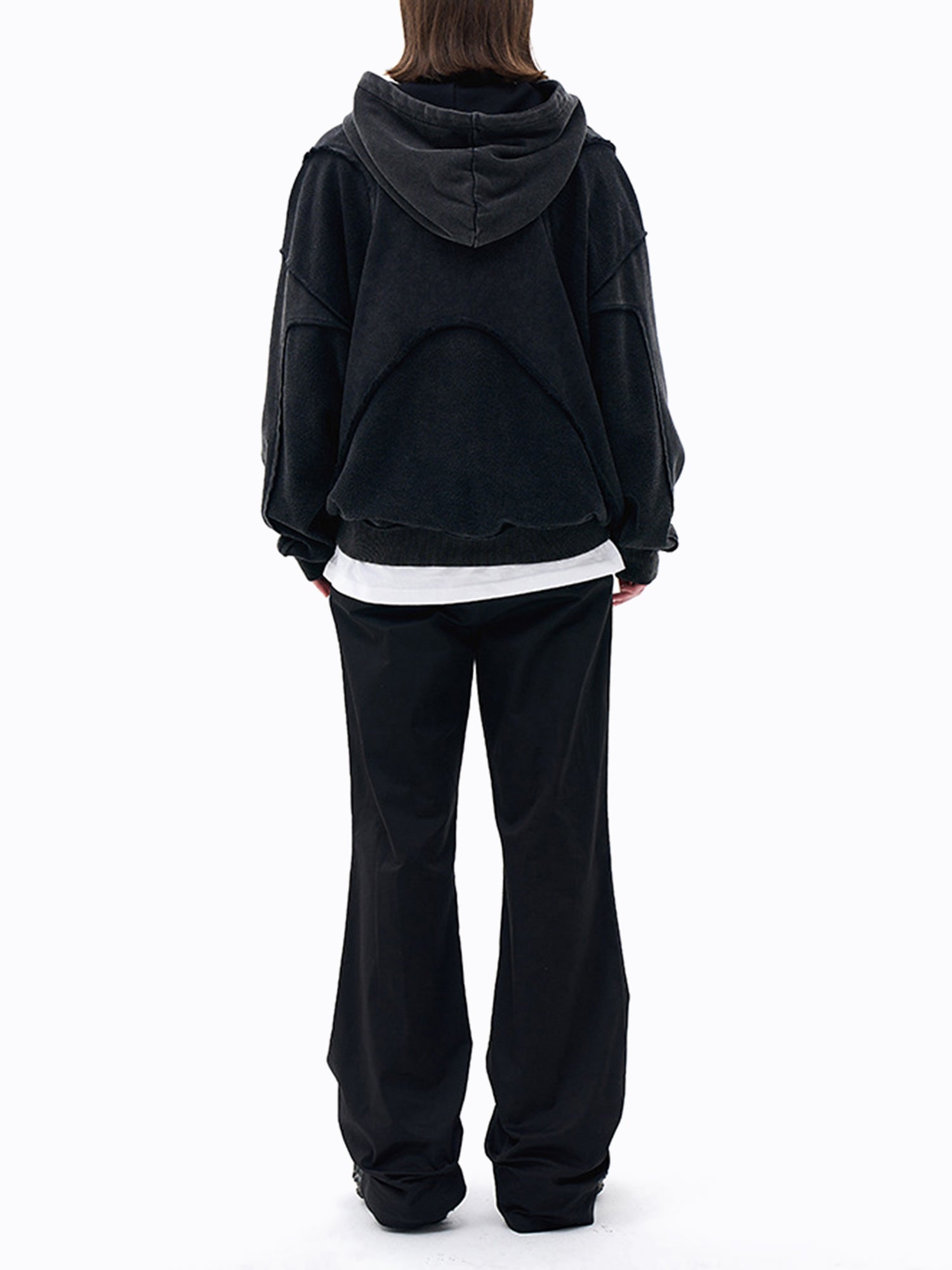 Thesupermade Washed Splicing Hoodie – 1985