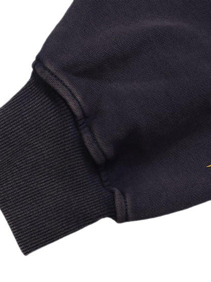 Thesupermade Flame Letter Washed Kapuzenpullover – 2216