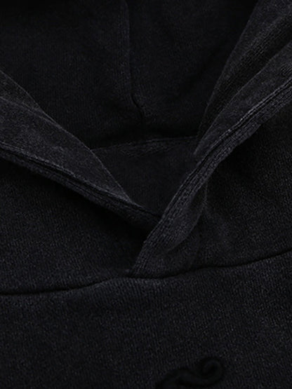 Thesupermade Washed Splicing Hoodie – 1985