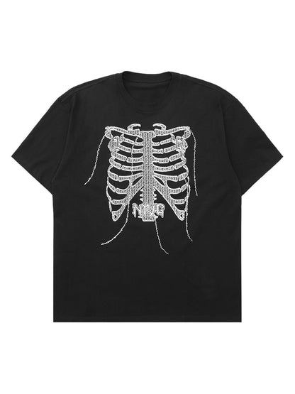 Thesupermade Street Skull Print T-shirt