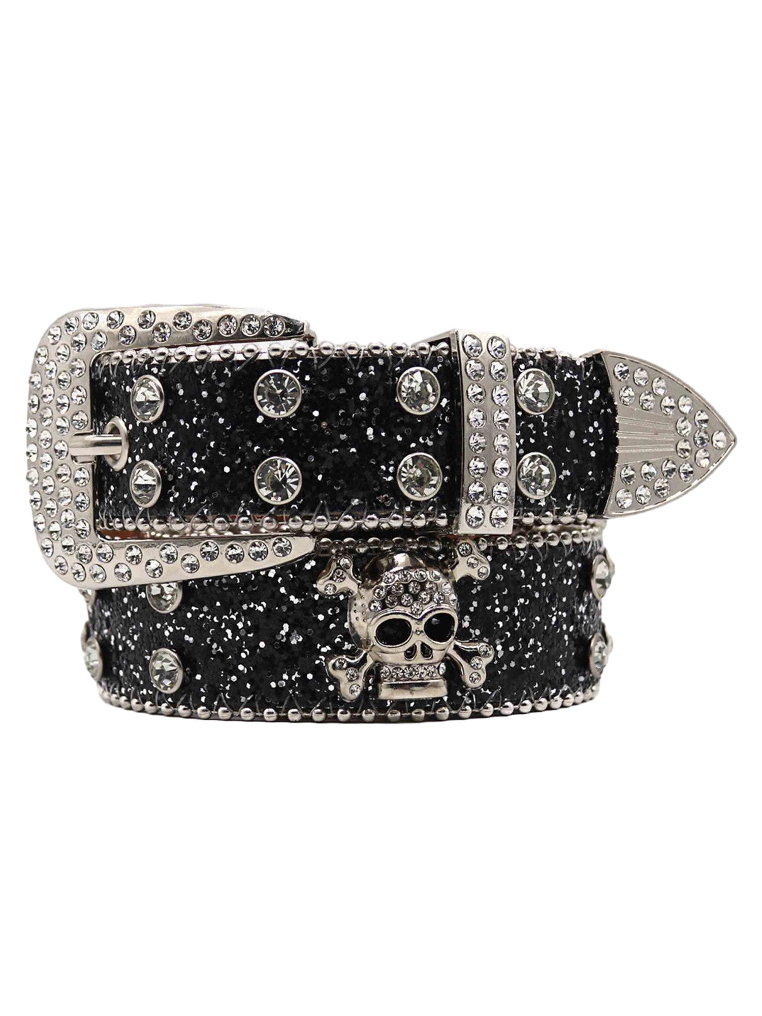Ceinture tête de mort en strass supermade - 1668