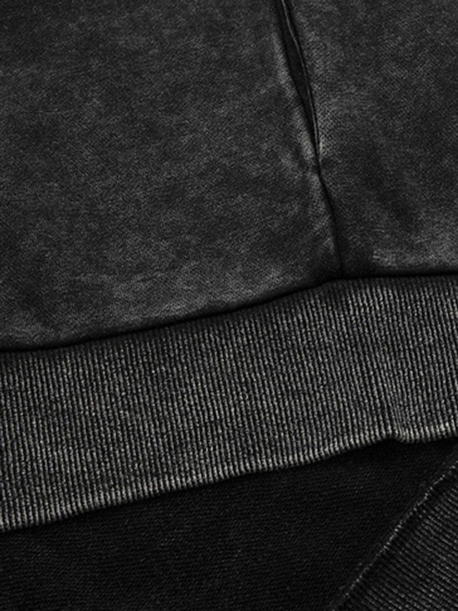 Thesupermade – Gewaschenes und gealtertes Kapuzensweatshirt – 1674 