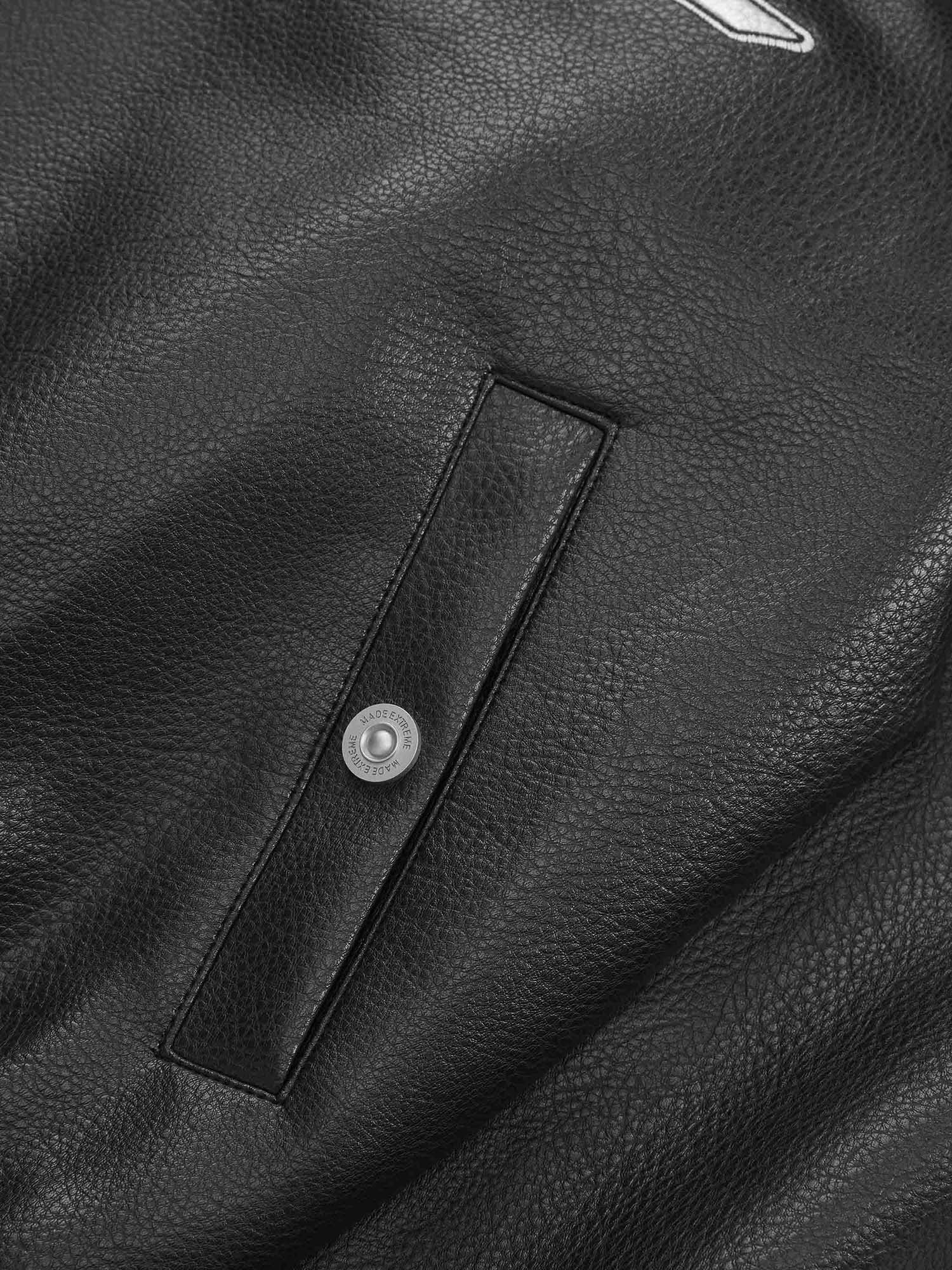 Veste en cuir PU American Vintage Street supermade - 1821