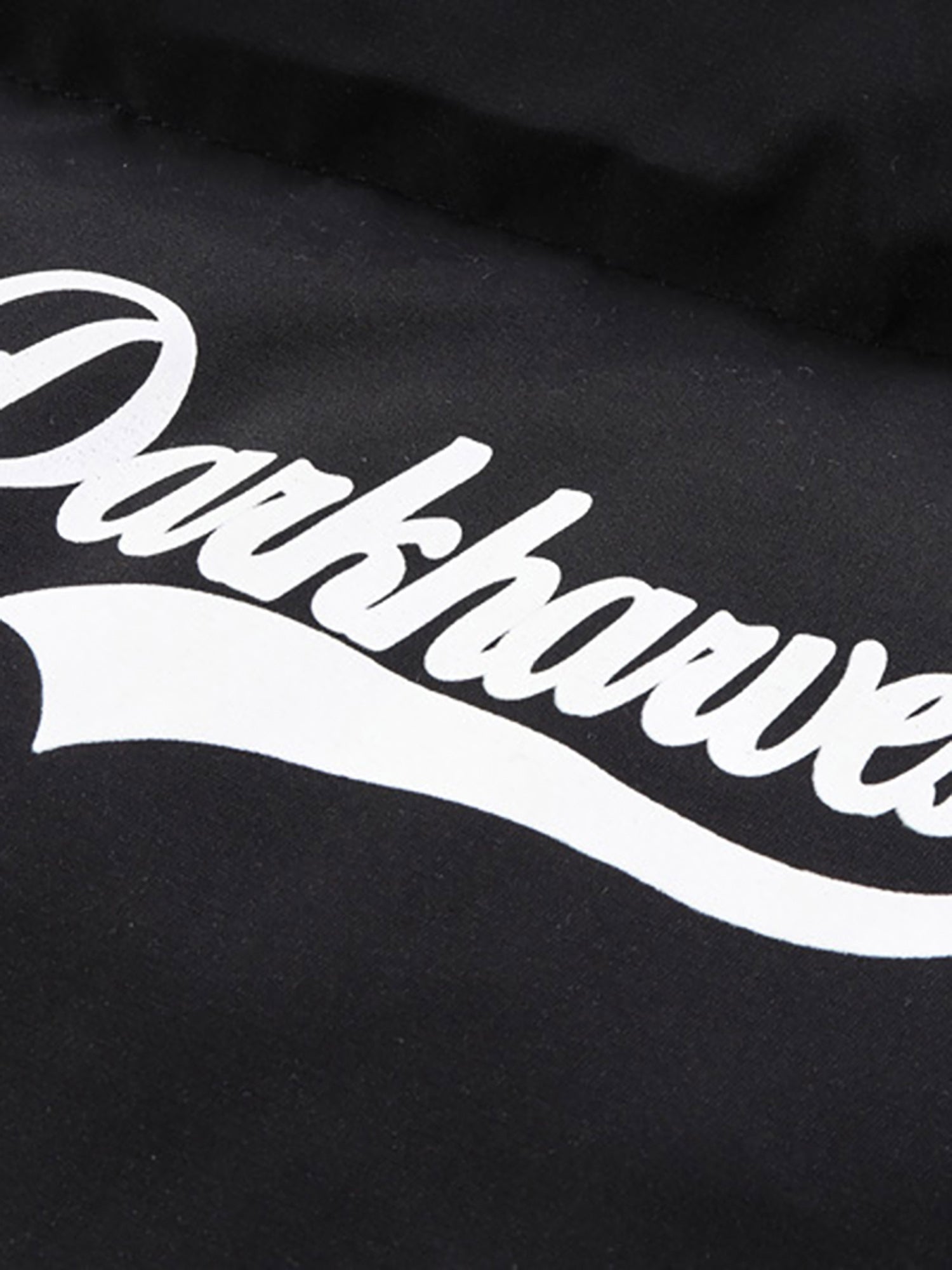 Daunenjacke mit Retro-Buchstaben-Print - 1393 