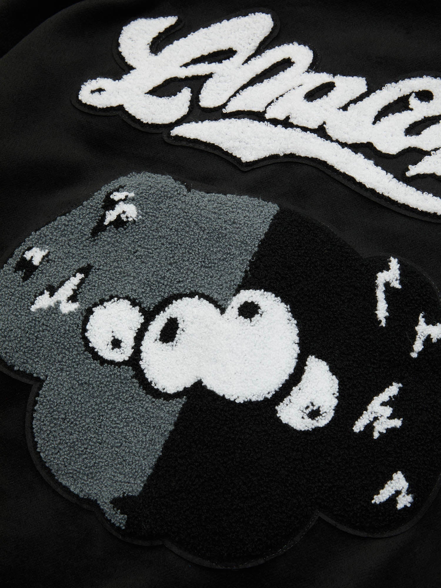 Thesupermade – Hip-Hop-Baseballtrikot mit besticktem Frottee-Patch in Pink – 1965 