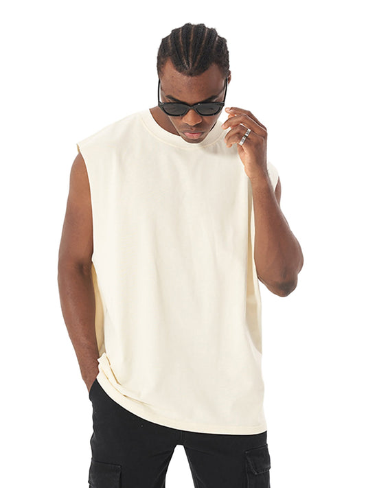 Gilet vintage unisexe sans manches en coton épais TheSupermade