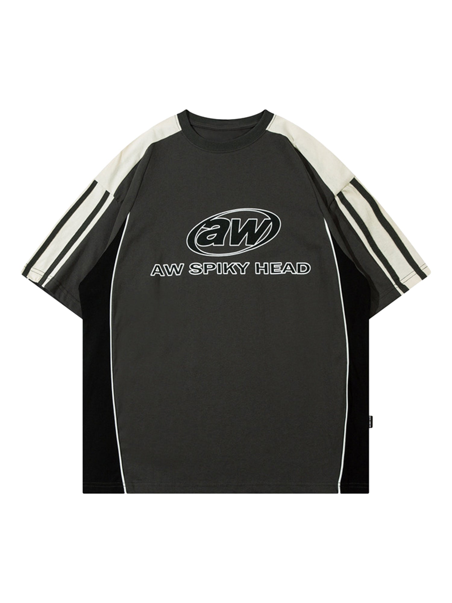 T-shirt de course à bandes colorées - 2076