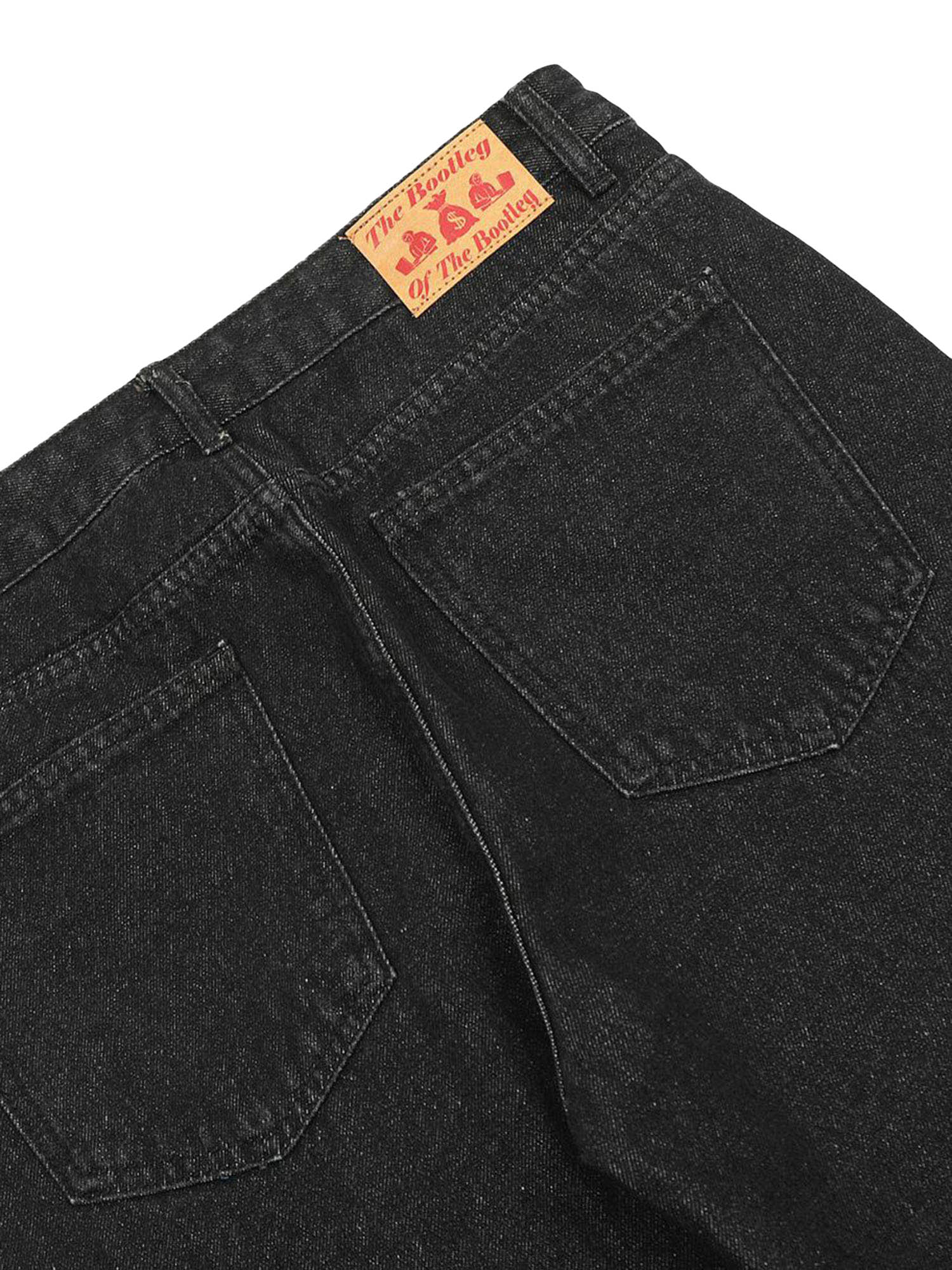 Thesupermade Letter Embroidery Hip-Hop Washed Jeans