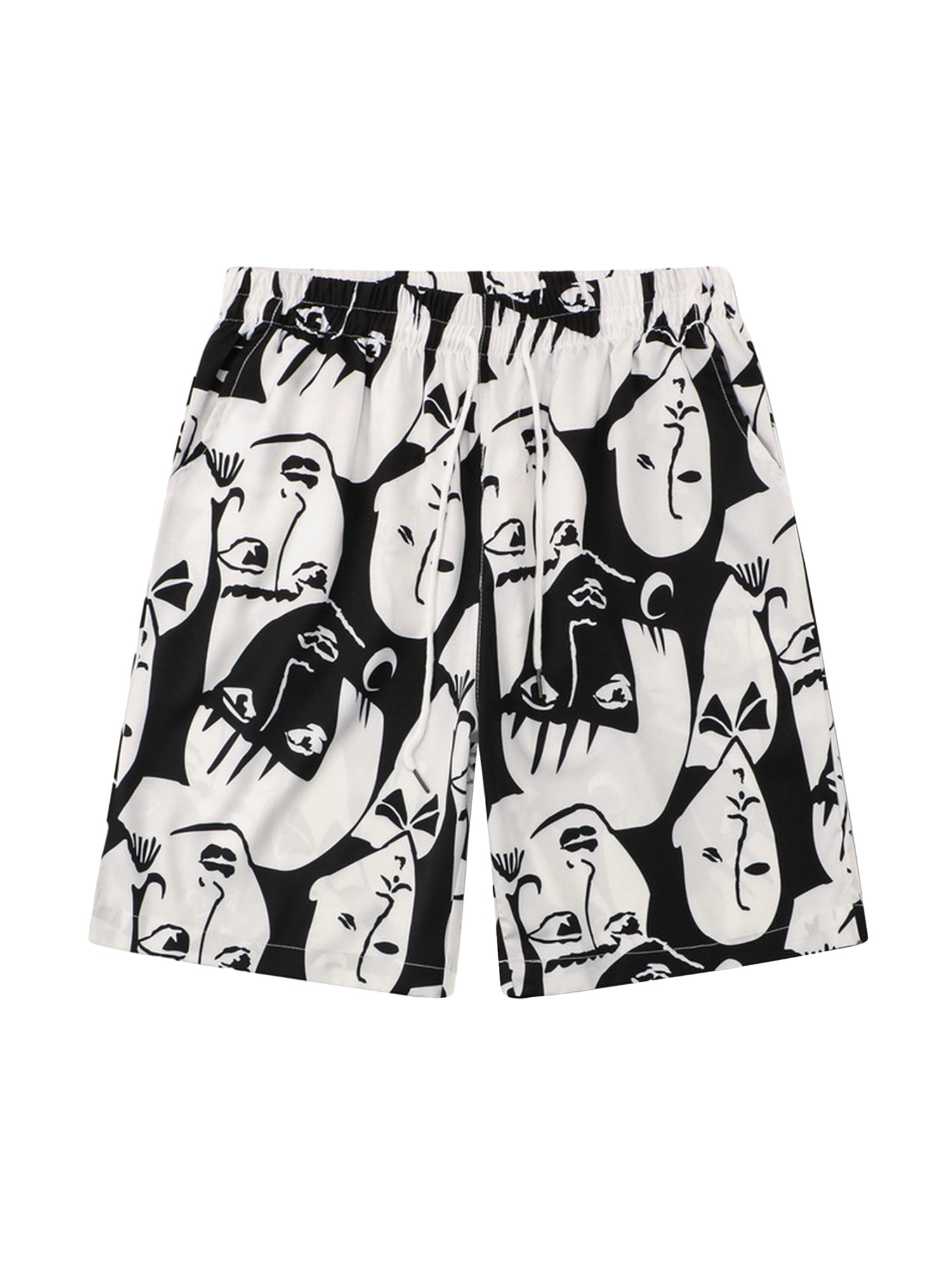 Multi-face Printed Short Set