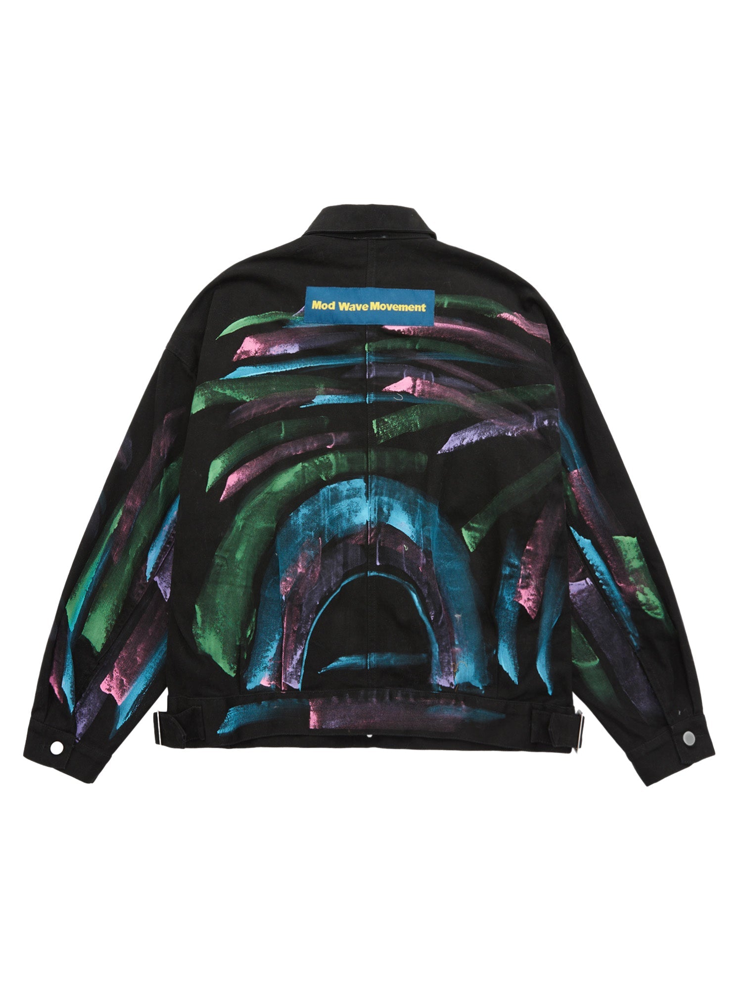 Veste en jean graffiti peinte à la main style hip-hop Thesupermade - 2010