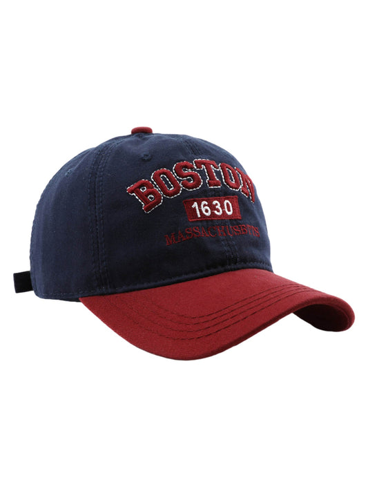 Thesupermade Retro Colorblocked Monogrammed Embroidered Cap