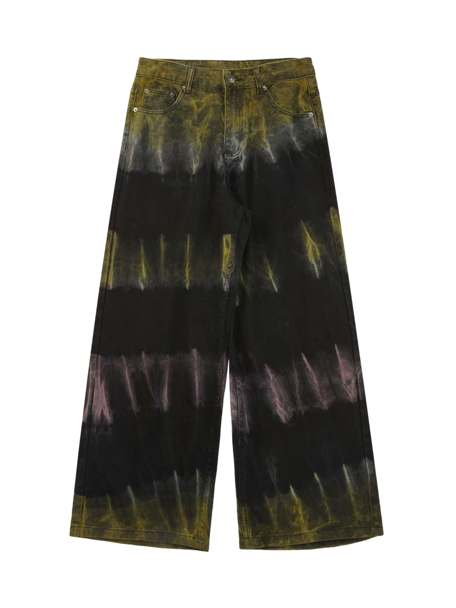 Thesupermade Graffiti Fun Tie-Dye Straight Jeans