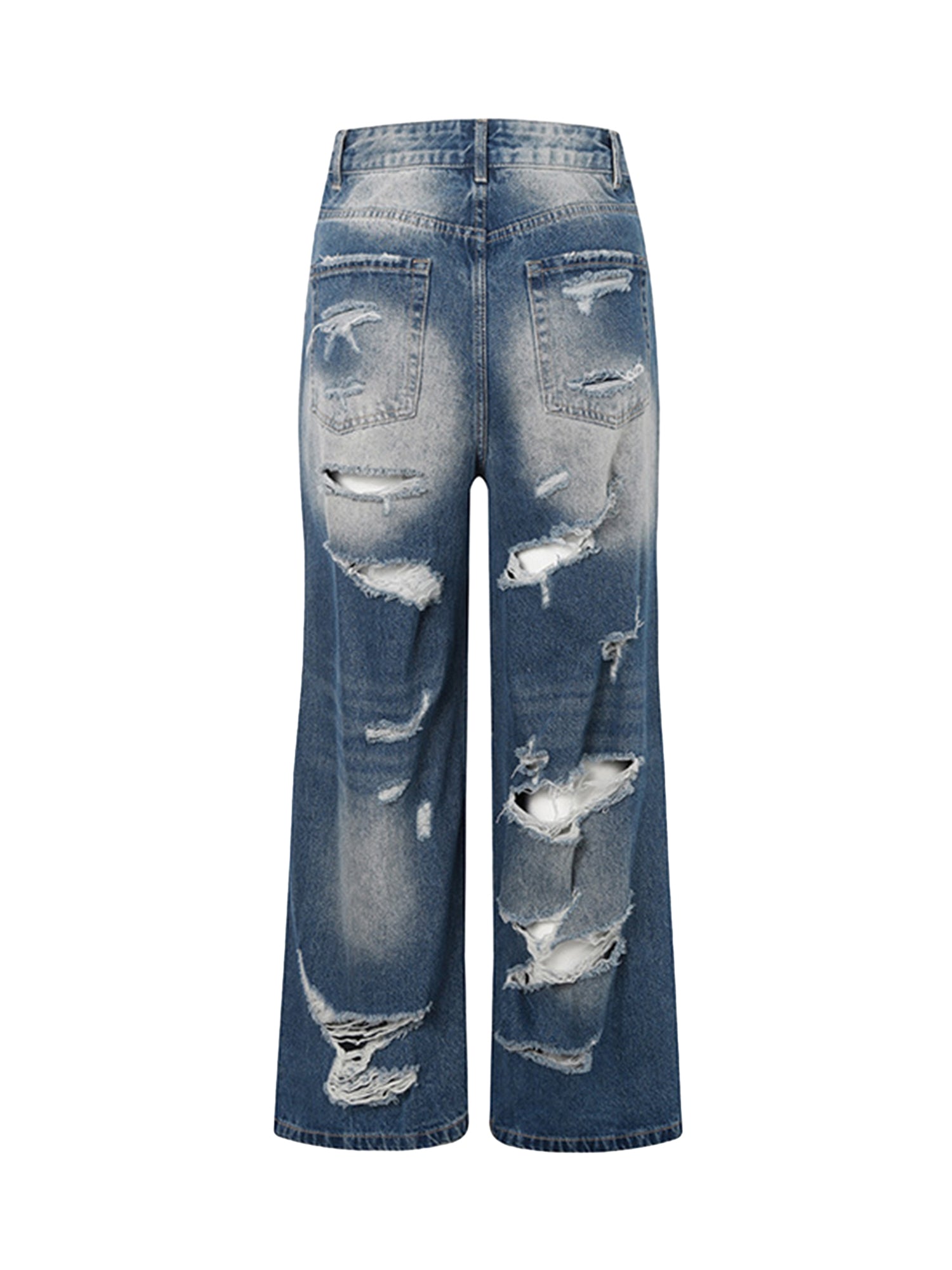 High Street Washed and Torn Jeans