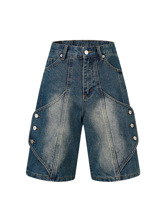 Thesupermade – High Street – Verwaschene Jeansshorts im Used-Look 