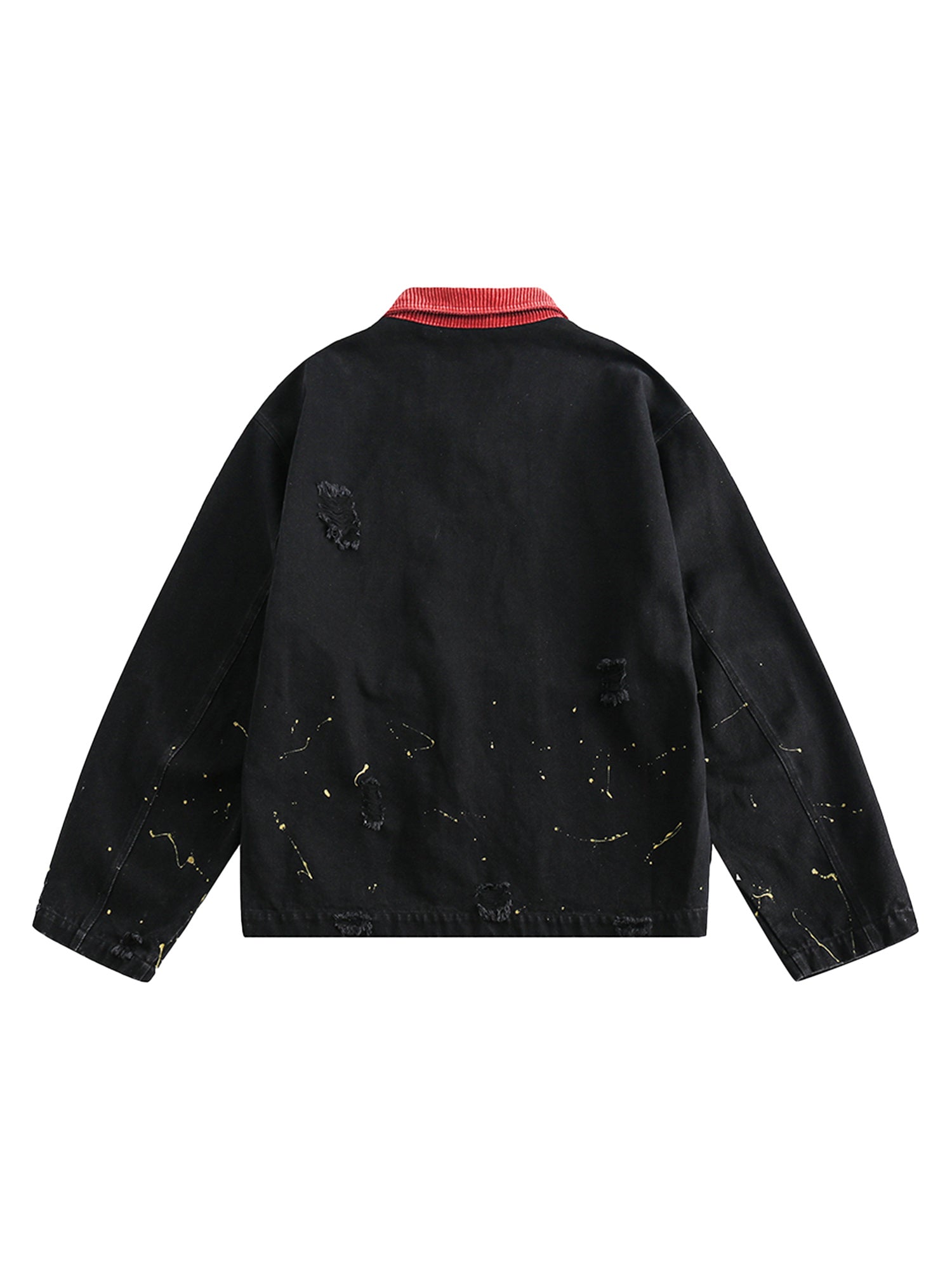 Thesupermade Jeansjacke mit Retro-Patchwork-Buchstaben – 2117