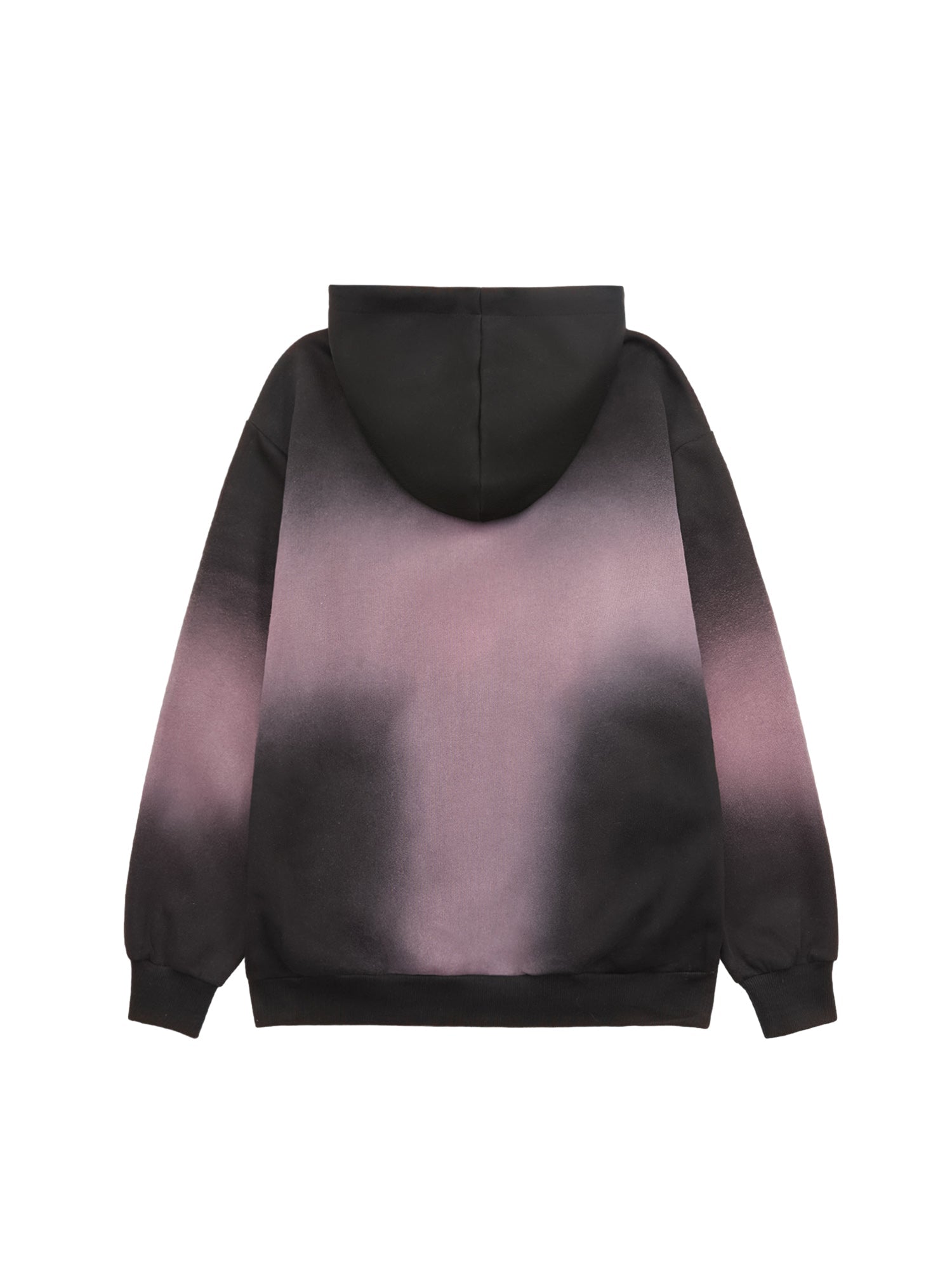 Kapuzenpullover mit Farbverlauf und Sprührauch