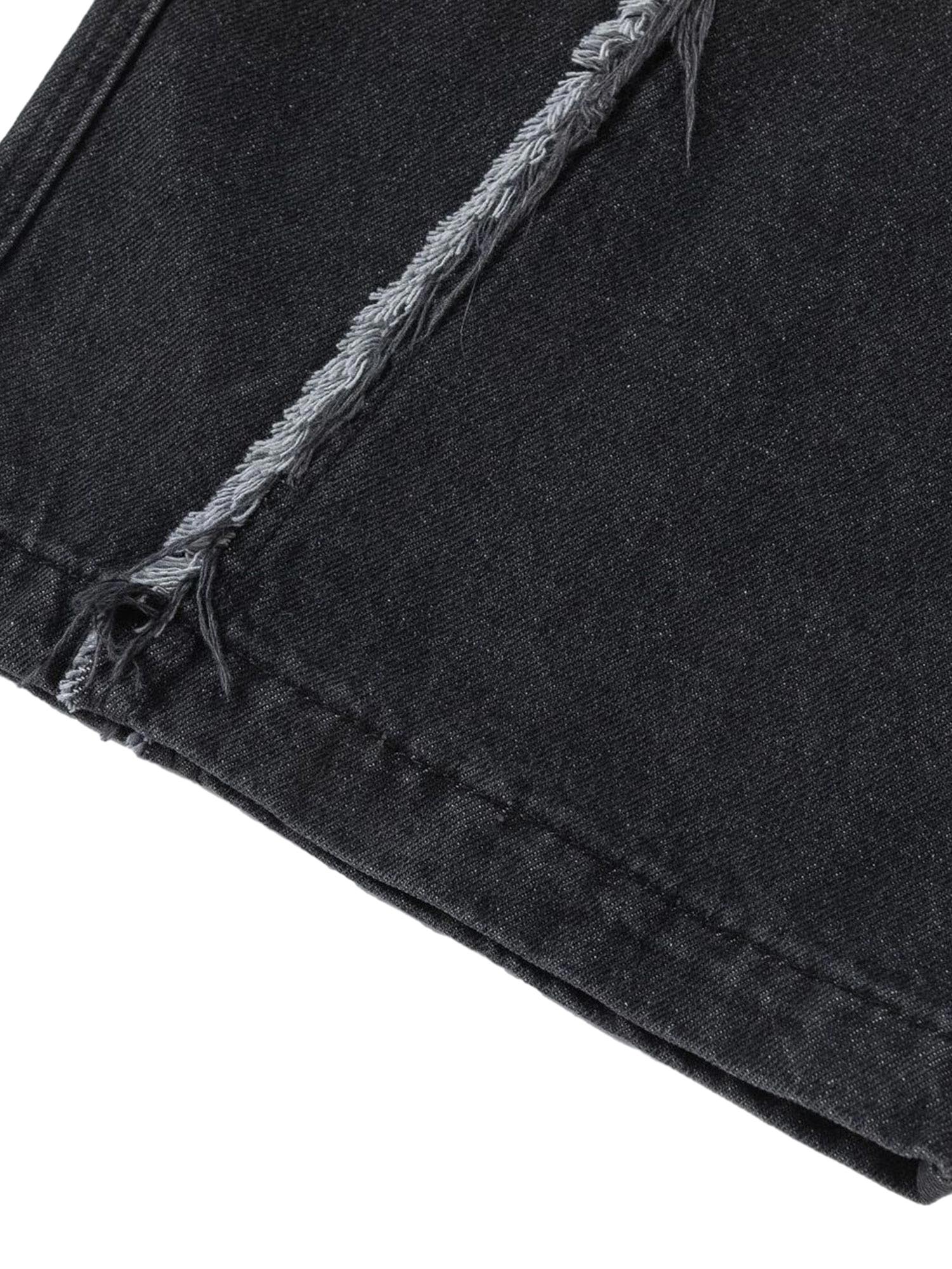 Thesupermade Multi-pocket Raw Edge Jeans