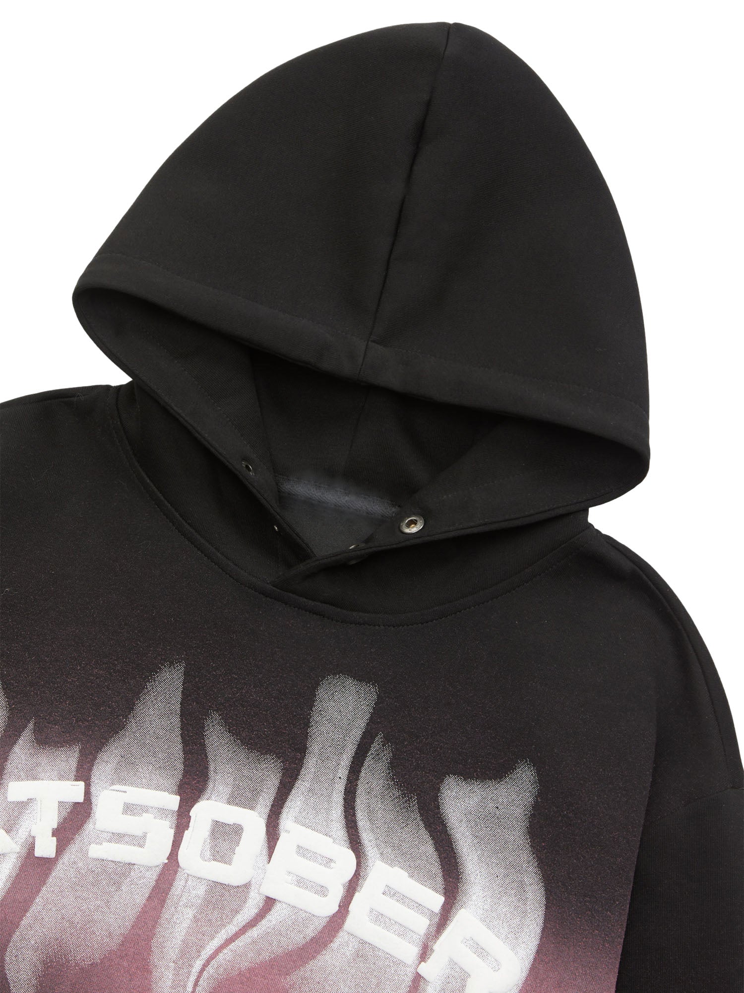 Kapuzenpullover mit Farbverlauf und Sprührauch