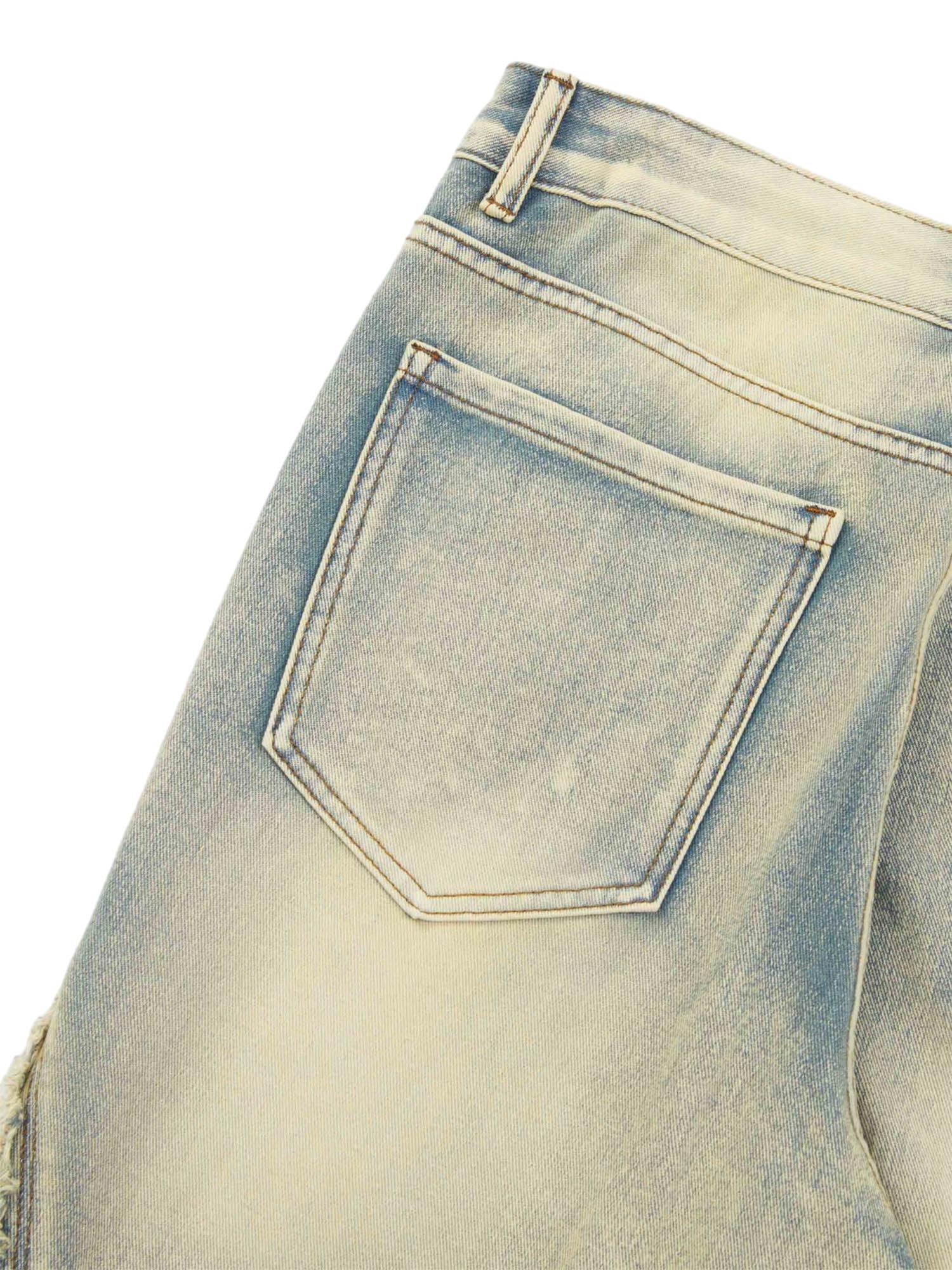 Thesupermade Ripped Double Straight Jeans - 2007