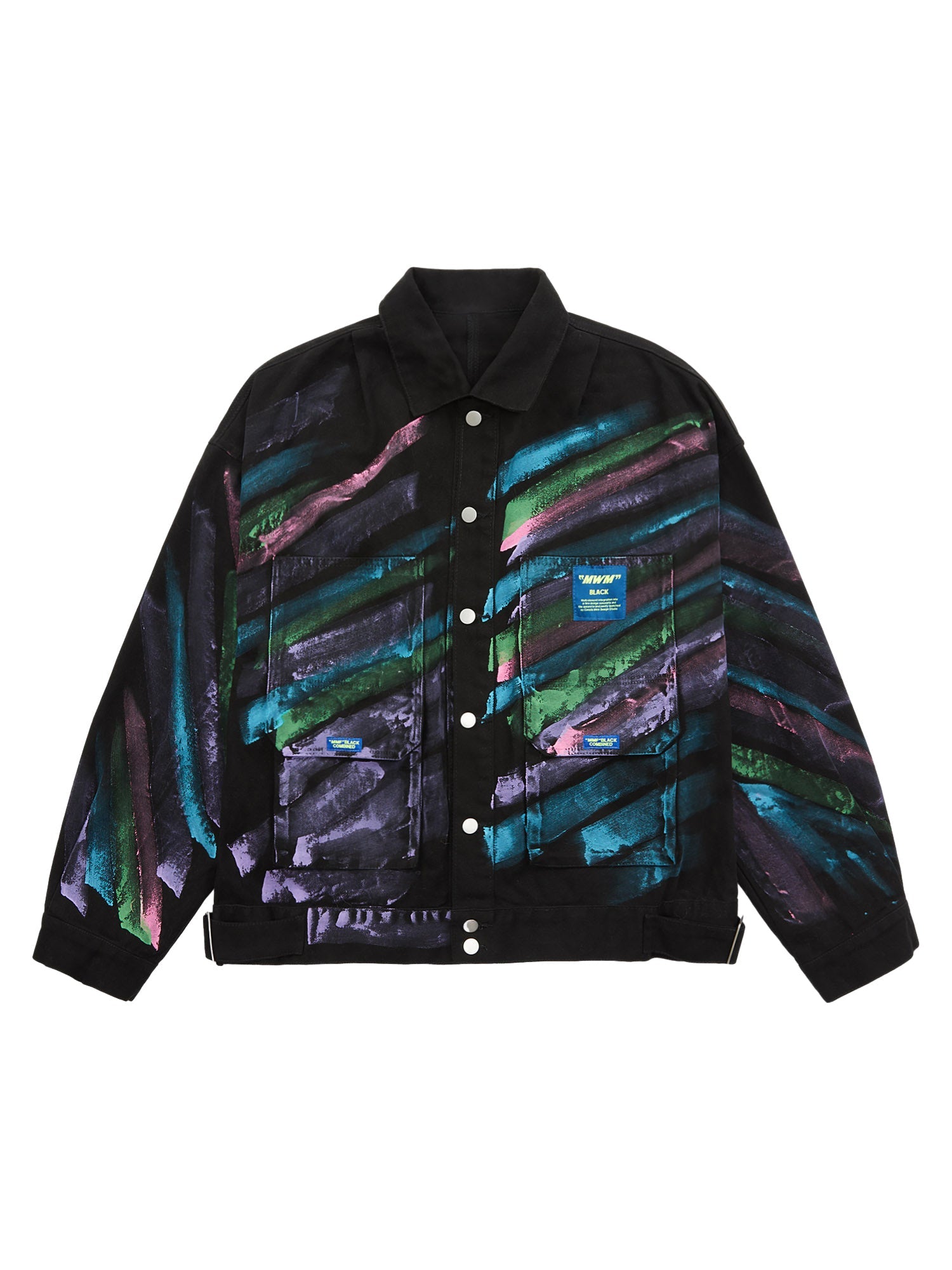 Thesupermade Hip-hop Hand-painted Graffiti Denim Jacket - 2010