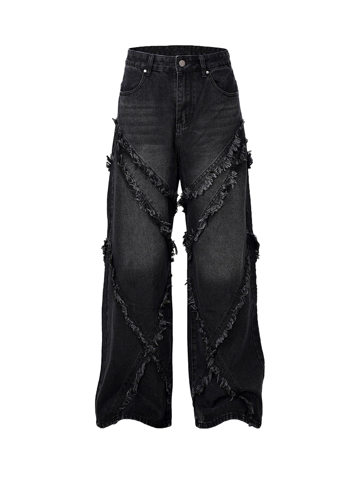 Thesupermade High Street Hip Hop Washed Distressed Jeans - 2069