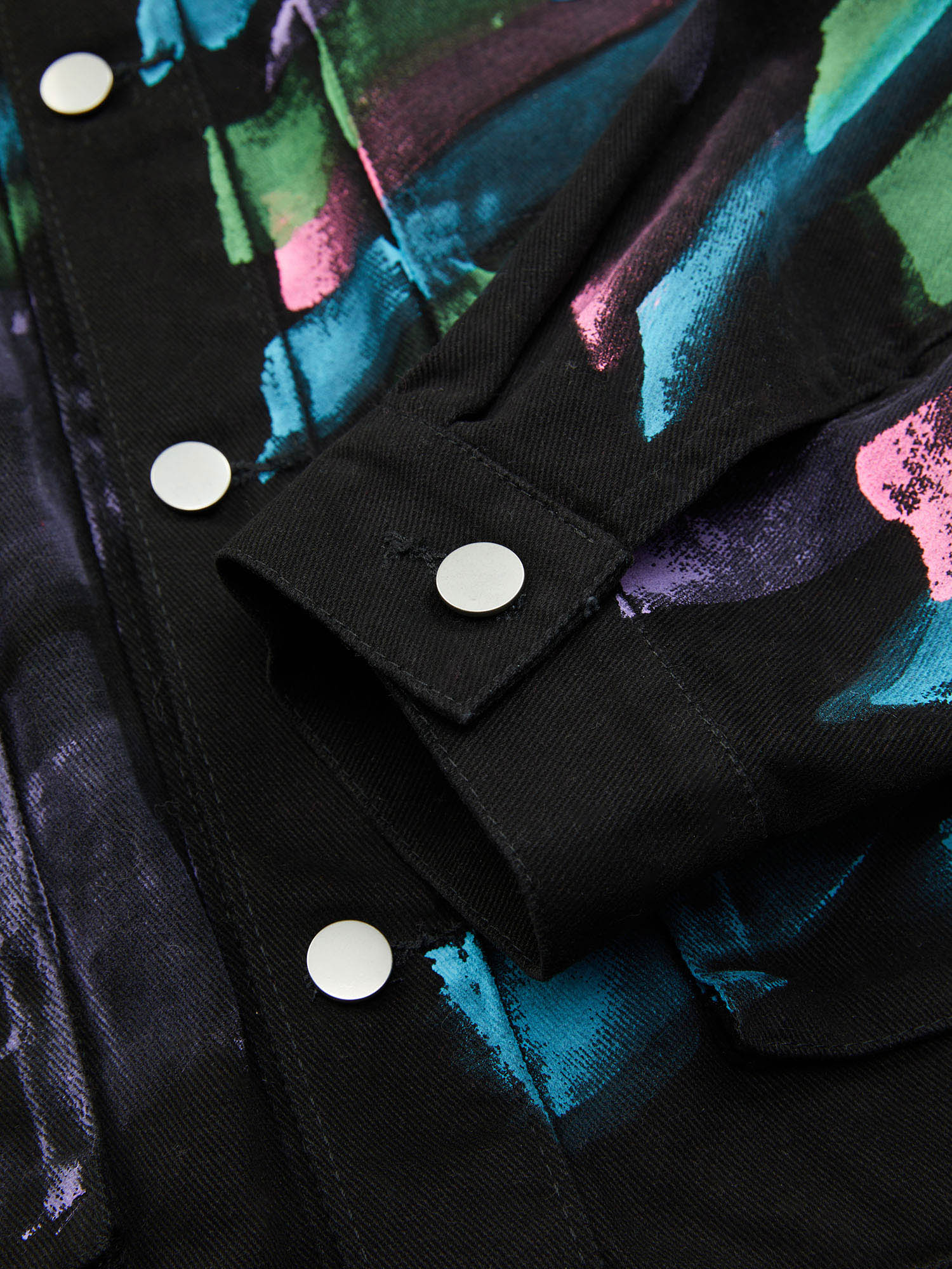Veste en jean graffiti peinte à la main style hip-hop Thesupermade - 2010