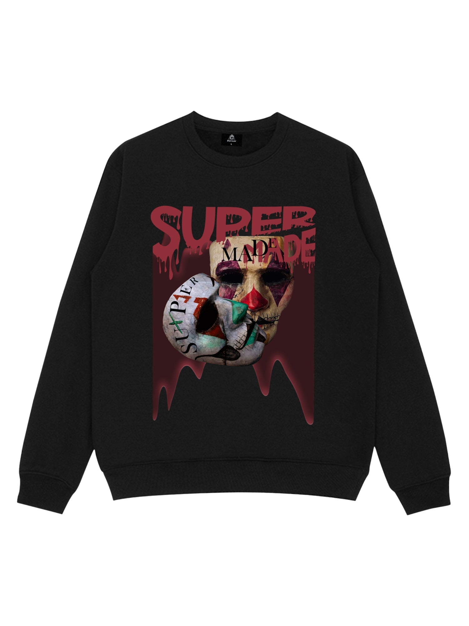 Thesupermade Logo Double Mask Printed Hoodie