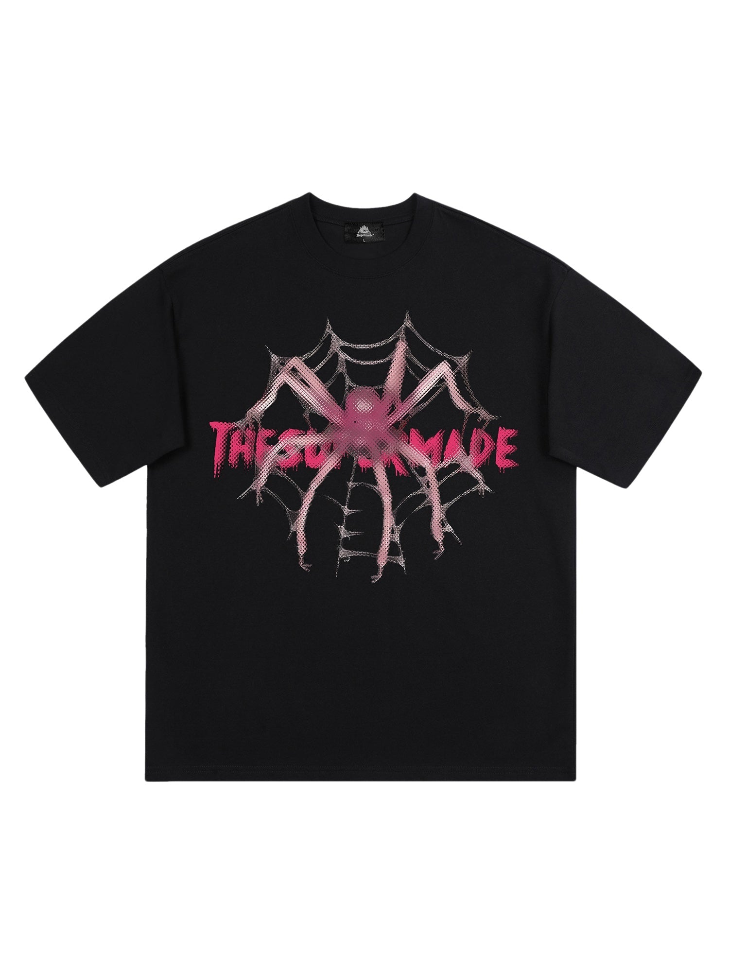 Thesupermade Pink Diamond Spider Hip Hop T-shirt