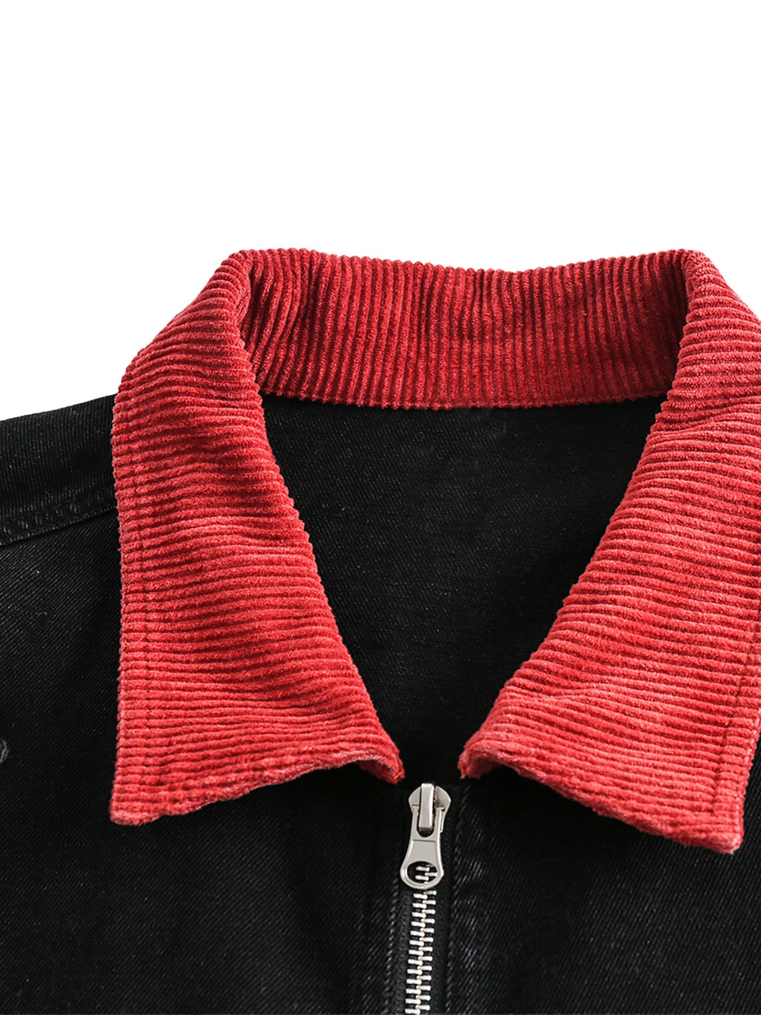 Thesupermade Jeansjacke mit Retro-Patchwork-Buchstaben – 2117