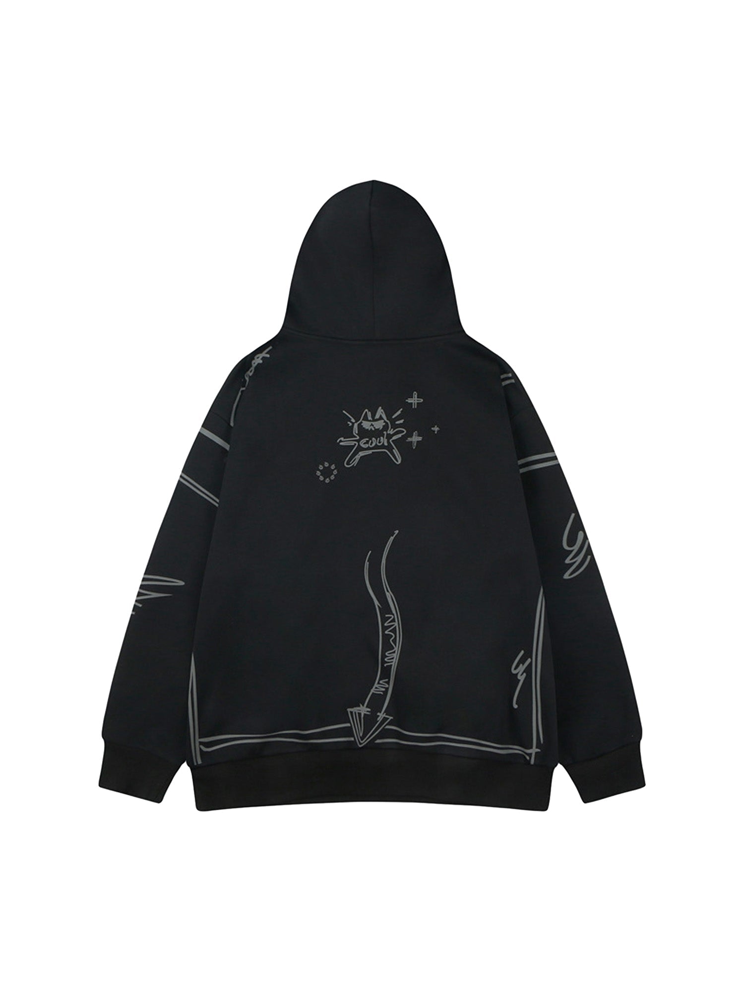 Thesupermade Graffiti Fleece Hoodie