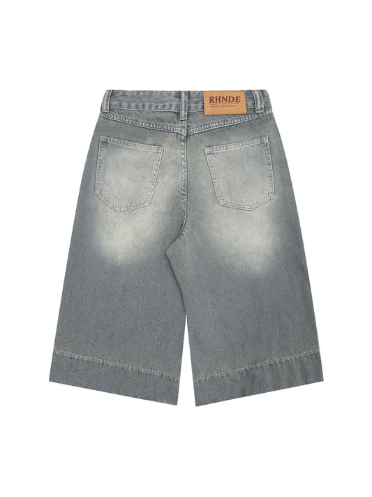 Short hip-hop en denim délavé Thesupermade - 2372