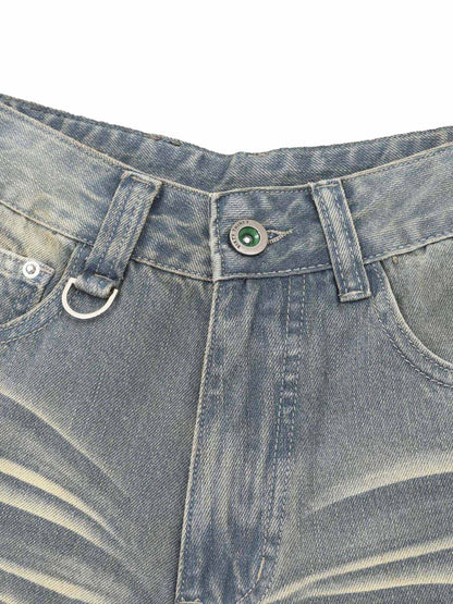 Short hip-hop en denim délavé Thesupermade - 2372