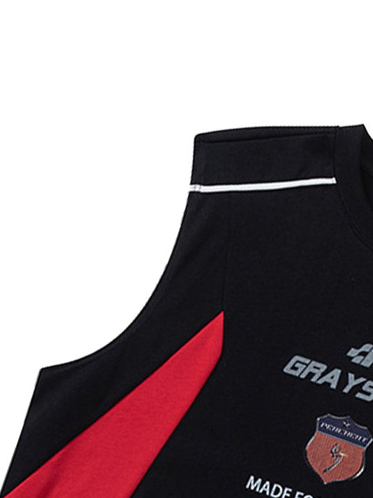 Le gilet patchwork rétro américain super fabriqué
