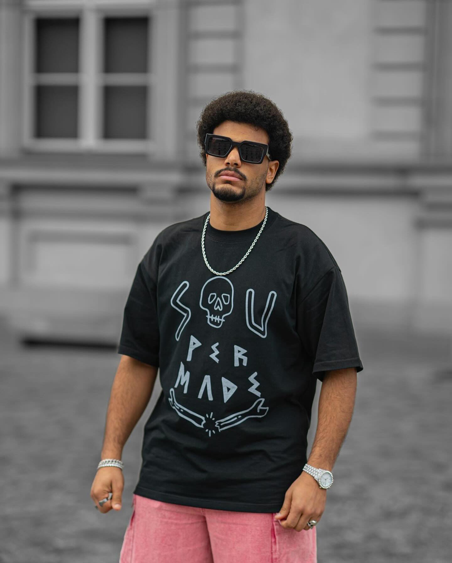 T-shirt imprimé tête de mort Thesupermade - 1991