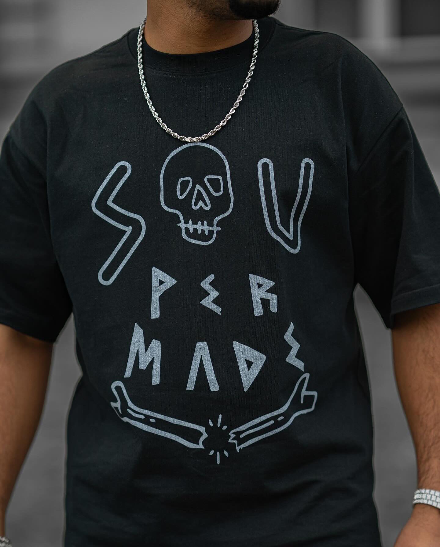 T-shirt imprimé tête de mort Thesupermade - 1991