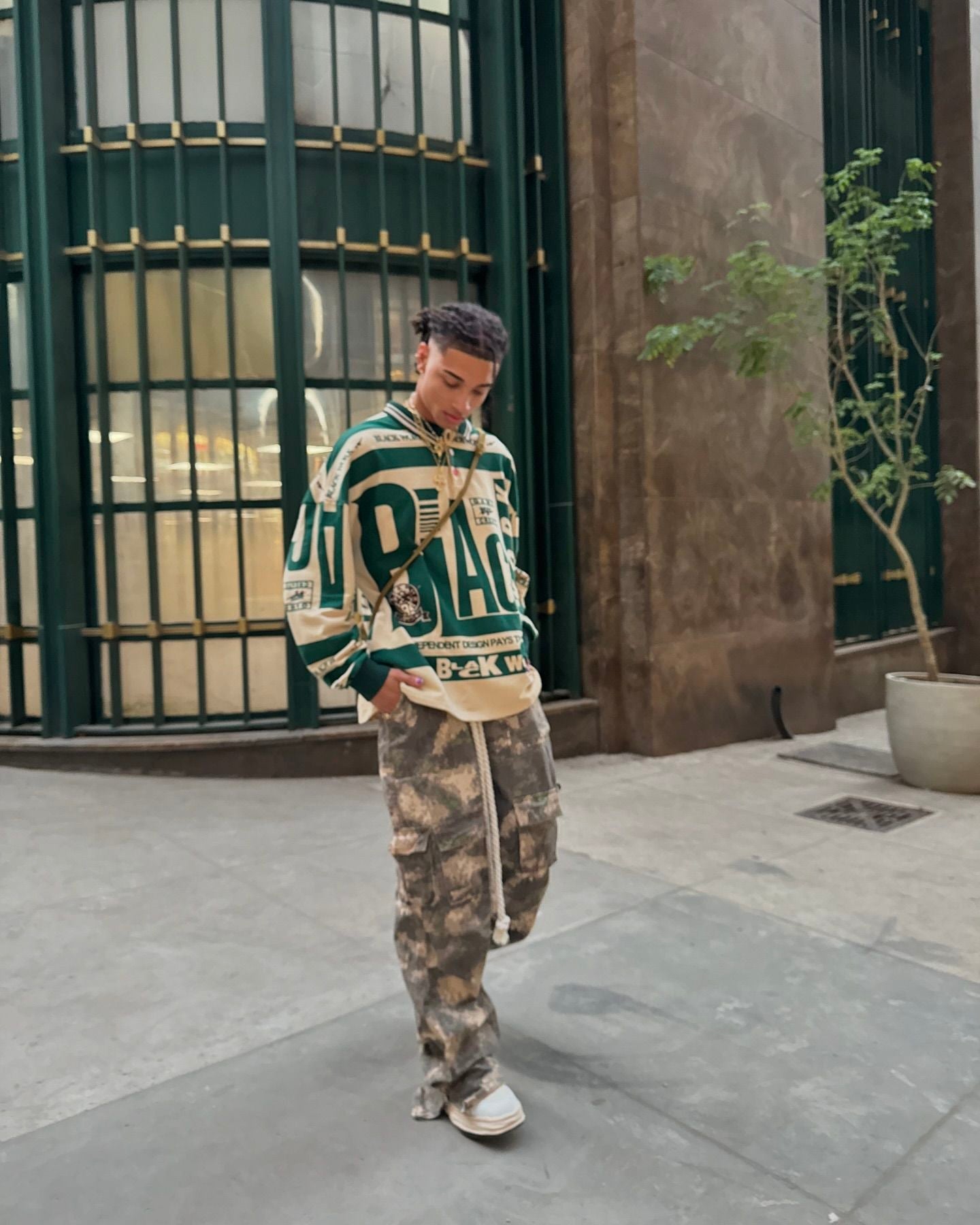 Thesupermade Camo Baggy Wide Leg Pockets Cargo Pants - 2019