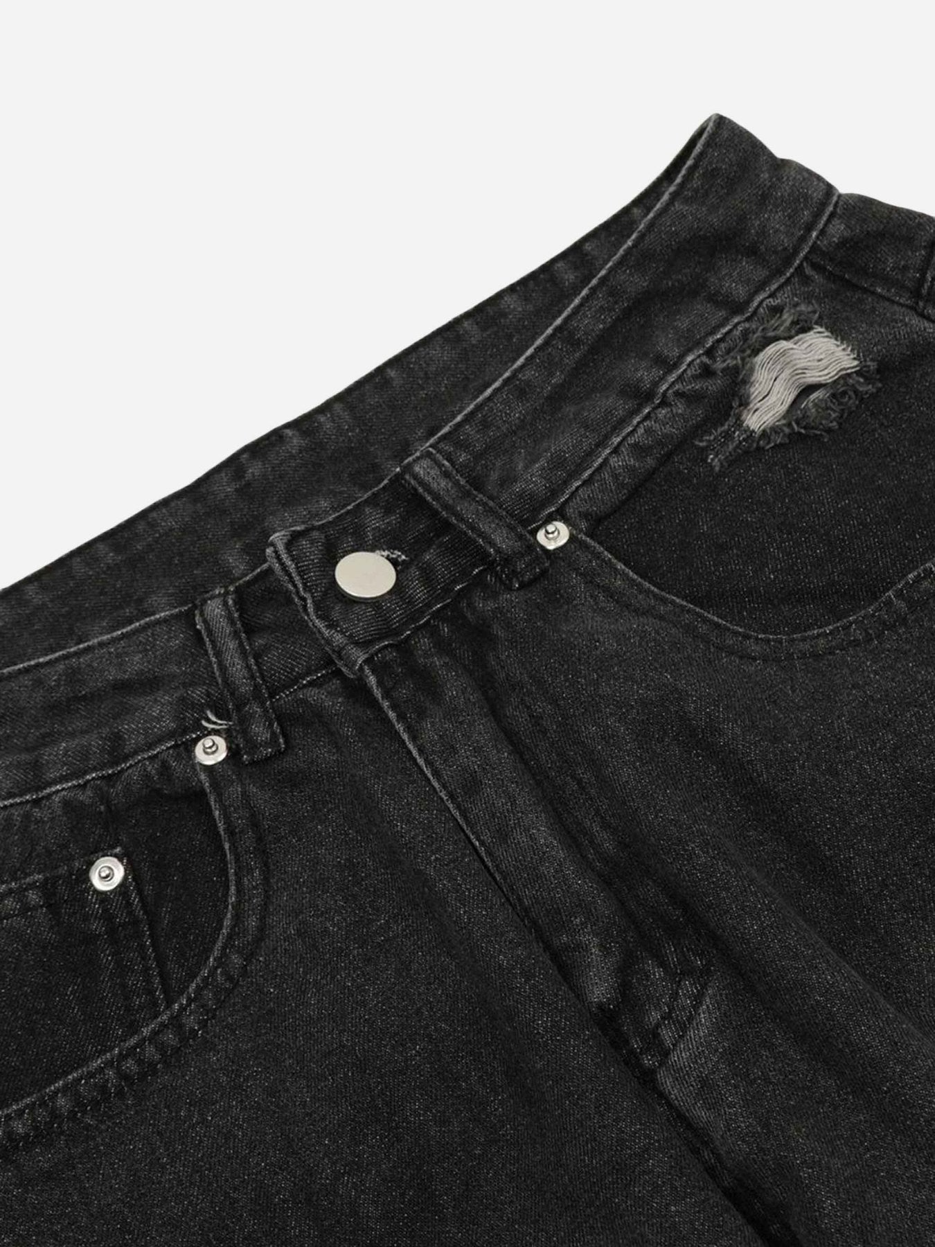 Thesupermade Washed Multi-pocket Work Jeans - 1830