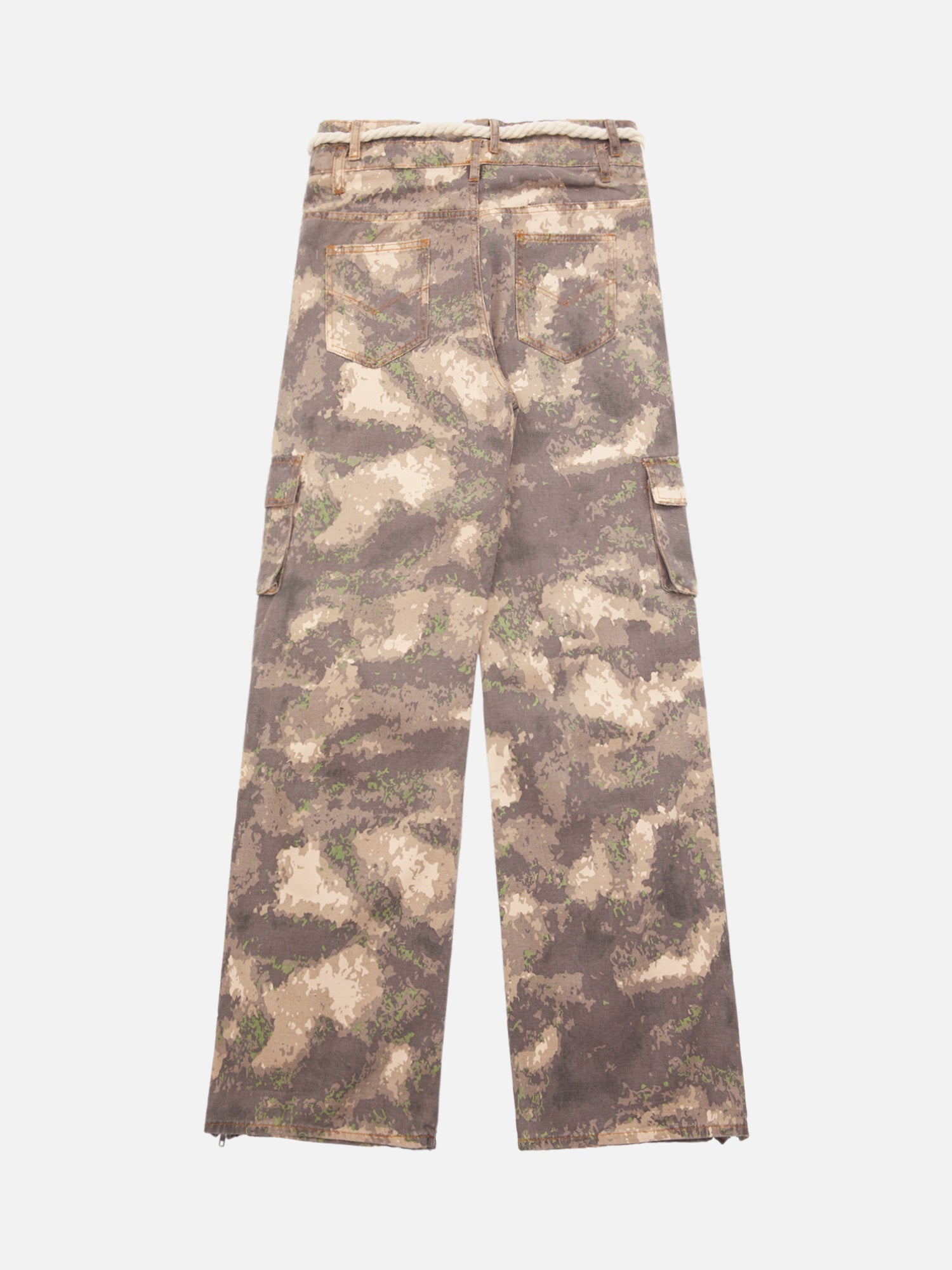 Thesupermade American High Street Drawstring Camouflage Overalls