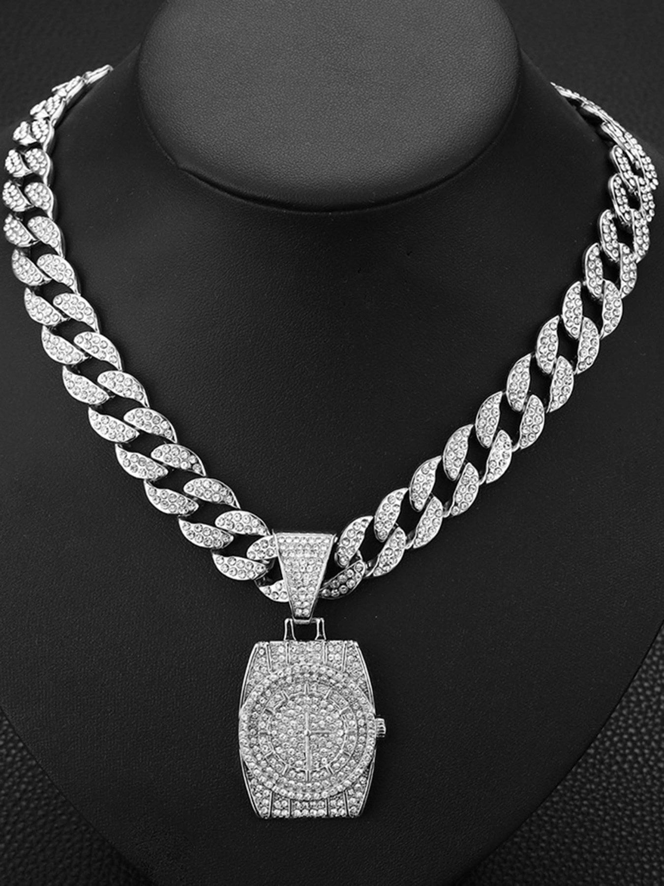 Thesupermade Hip Hop Vintage Full Diamond Cuban Necklace