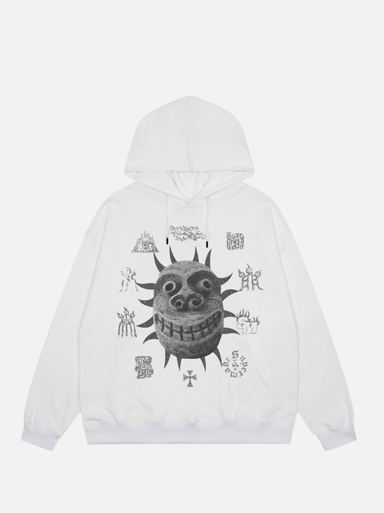 Thesupermade Shattered Ancient Country Mask Hoodie - 1916