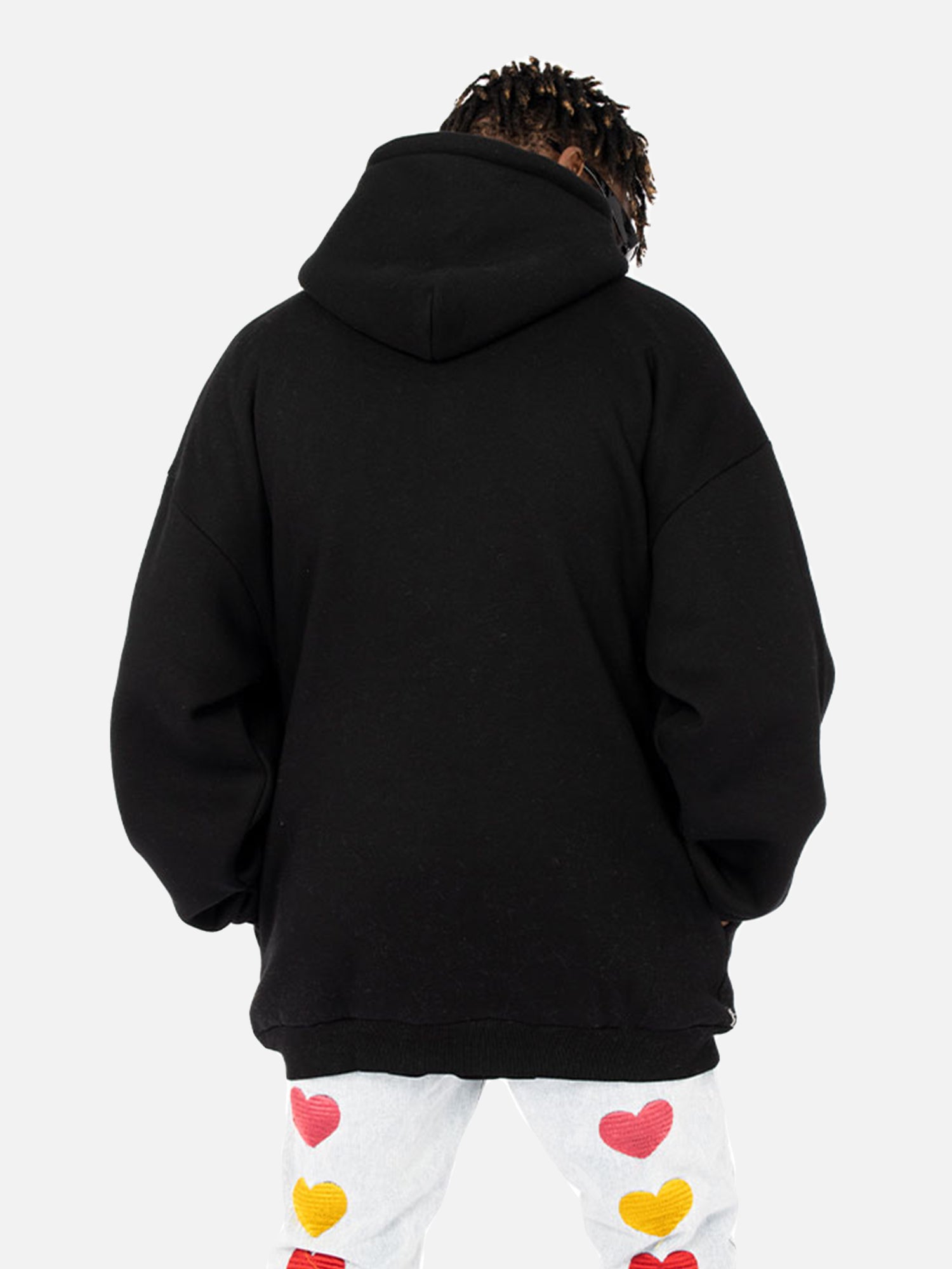 Thesupermade Gothic Letter Foam Hoodie